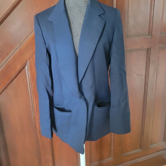 Pendleton Womens Navy Wool Blazer Size 10 - Picture 1 of 4